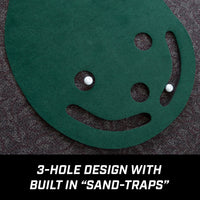 Kidney Shaped 3f x 9ft 3-Hole Putting Mat