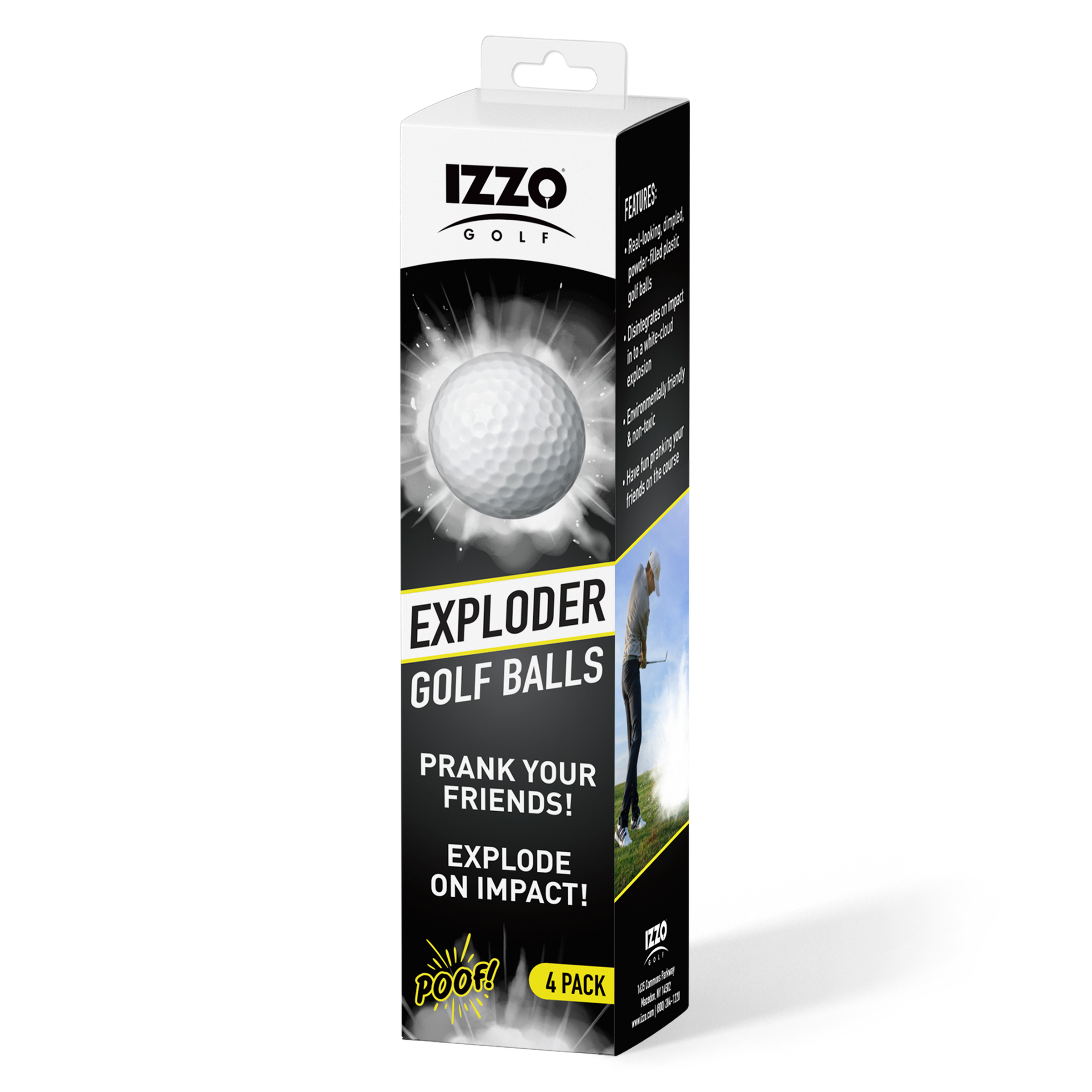 Exploding Prank Golf Balls - 4 Pack – IZZO Golf