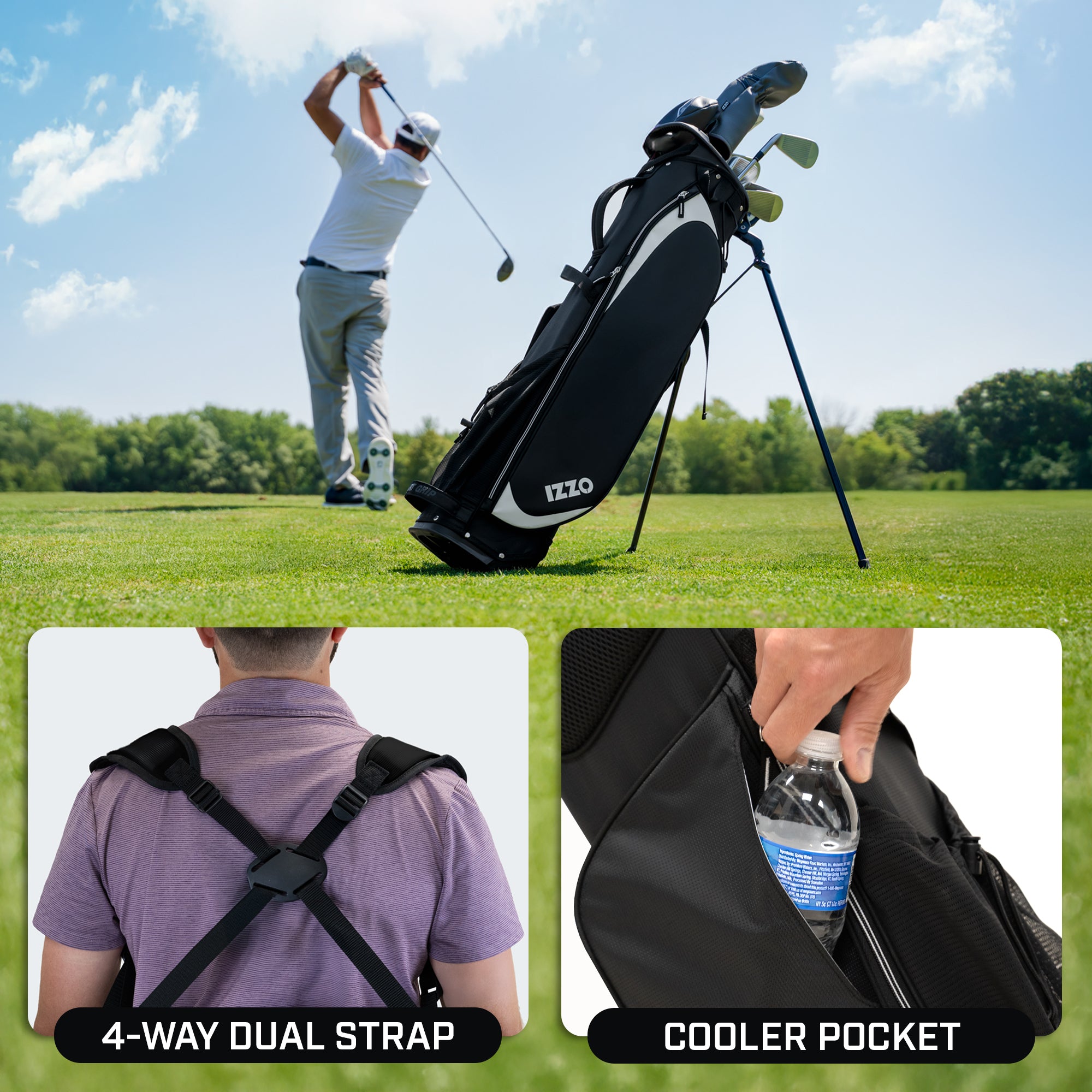 Quik-9 Golf Stand Bag – IZZO Golf