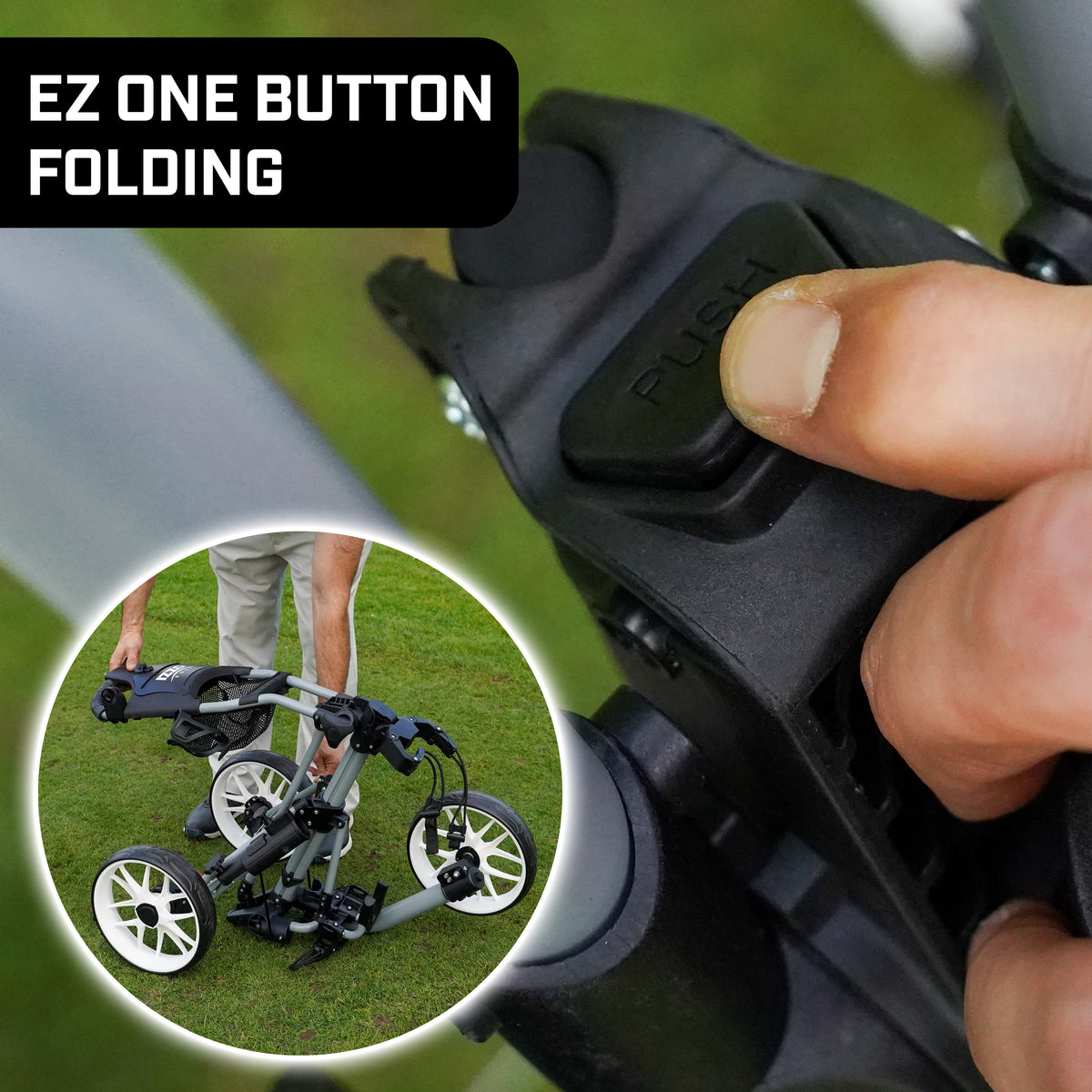 EZ-Roll Push Cart – IZZO Golf - Main Image