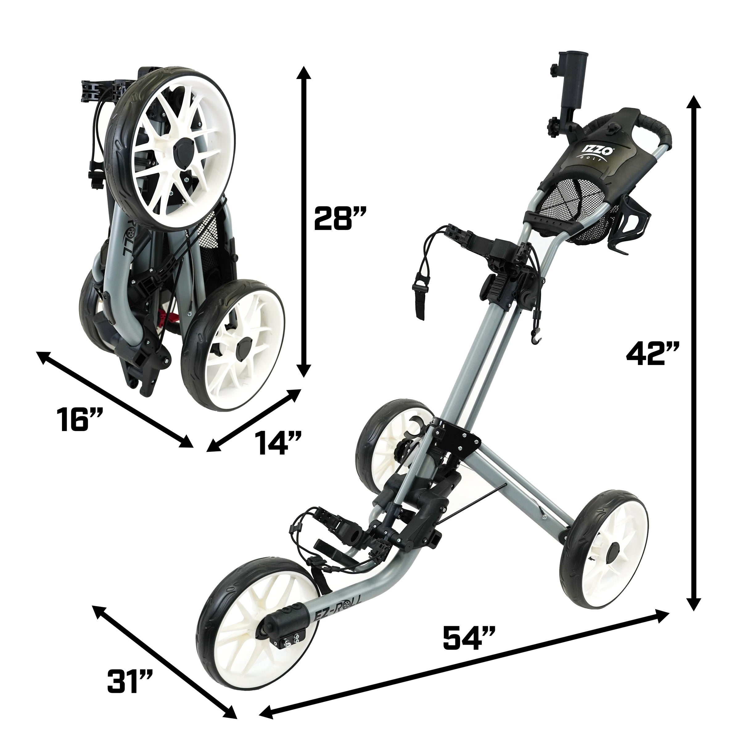 Qod Buggy Q1-6 Electric Push Golf Buggy All Terrain With Four Free