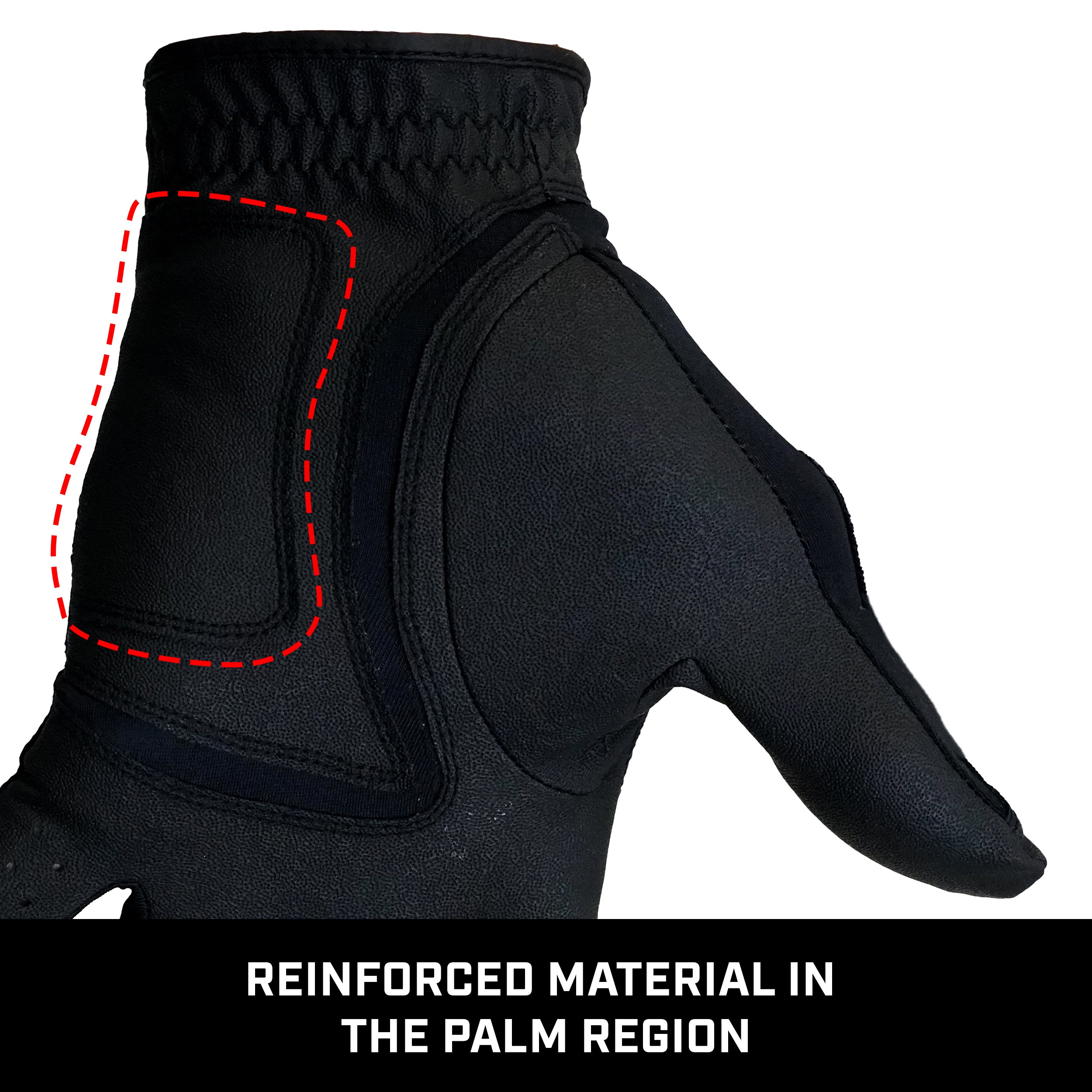 美品 local golf Cool-touch Nylon Wide Easy Universal Fit Golf Glove - Black (Right Handed Golfers Only