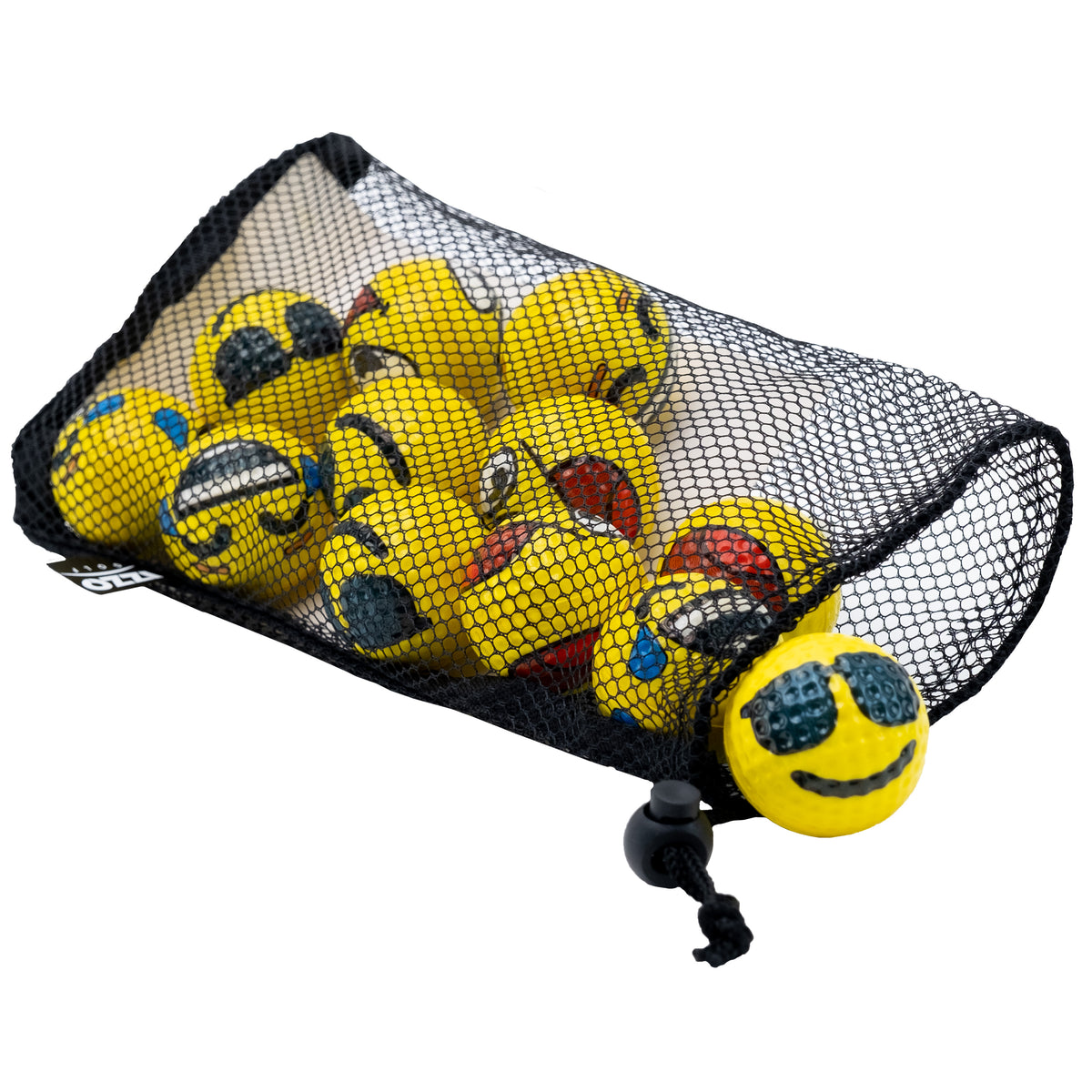 Emoji Shagger Bundle: Emoji Character Foam Practice Balls & Ball Shagger
