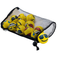 Emoji Shagger Bundle: Emoji Character Foam Practice Balls & Ball Shagger