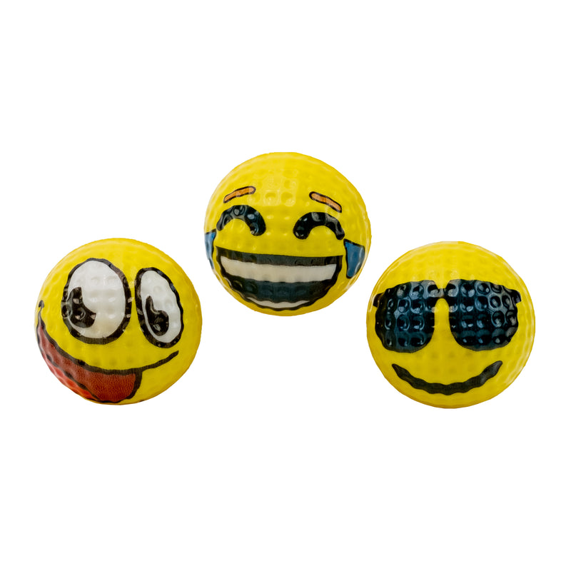 Emoji Shagger Bundle: Emoji Character Foam Practice Balls & Ball Shagger