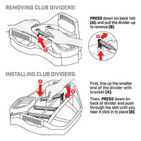 Transport Golf Cart Bag - Featuring My-Way Club Divider